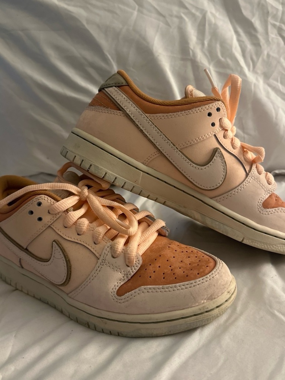 Nike SB Low-Top Sneakers in Orange and Tan Accents
